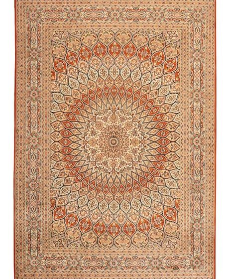 KASHMIR SILK - 180cm x 125cm (4'11 x 4'1) - SILK RUGS - HANDMADE RUG COMPANY