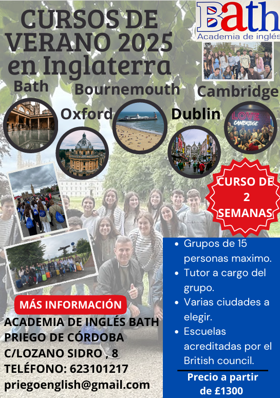 Cursos de idiomas disponibles en el Reino Unido. Plazas limitadas.
