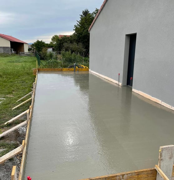 Réalisation terrasse béton Billom