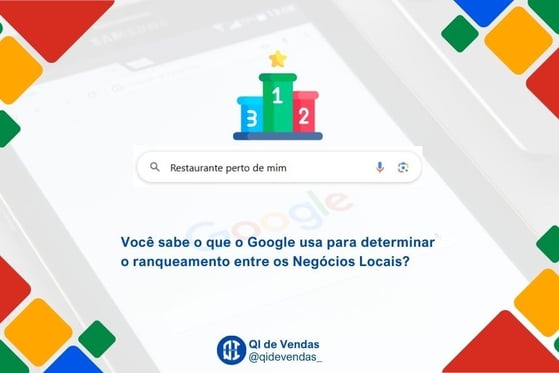 uma pesquisa no google escrito "Restaurante perto de mim"