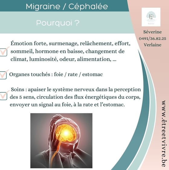 migraine ? Thérapeute à Liège