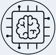 Jimproved Tech logo of a brain computer chip, representing AI services