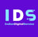 a purple and white ids logo with the words ids