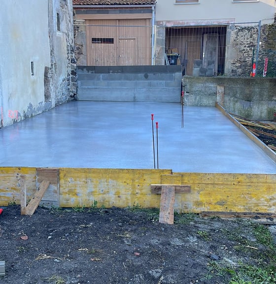 Réalisation dalle béton Cournon