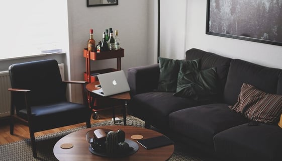 Bright living room with modern inventory