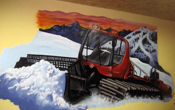 Décoration intérieur pour les dameurs d'Auris en Oisans