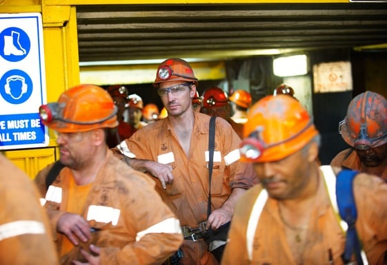 Miners cap headlamps are part of miners PPE