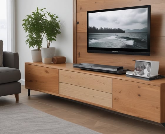 A broken television is lying on a concrete surface with shattered glass scattered around. A paper sign placed on top reads 'FREE works!'. The setting appears to be outdoors, possibly in an alley or driveway.