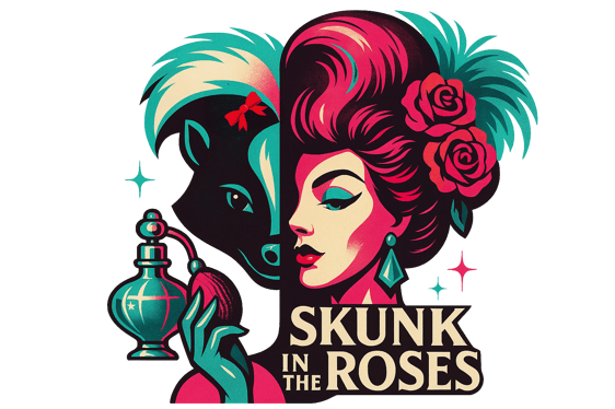 Skunk in the Roses logo