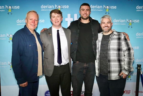 Image: Steve Pemberton, Thomas Elliott Griffiths, Lucas Pemberton & Paul Woodward at the screening