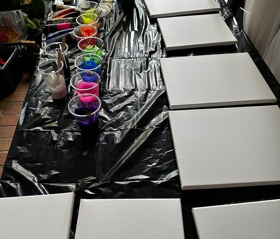 Prêt pour faire acrylique pouring