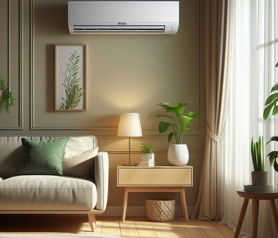 Nowoczesne wnętrze z klimatyzacją