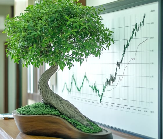 Earnings chart and tree