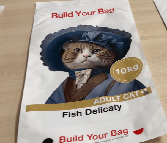 graphical-design-of-a-cat-on-a-petfood-bag