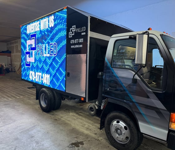 Side View Finished LED Truck