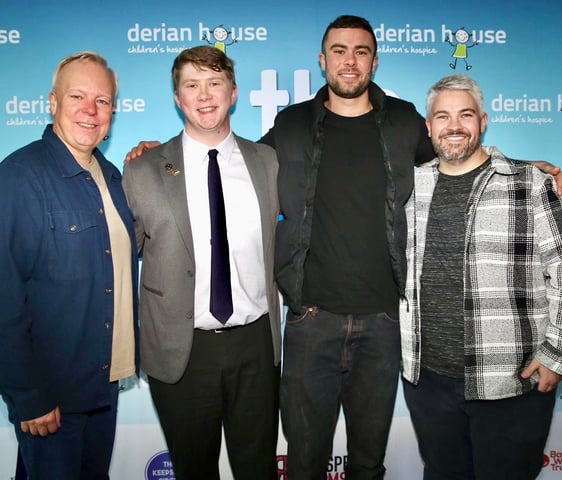 Image: Steve Pemberton, Thomas Elliott Griffiths, Lucas Pemberton & Paul Woodward at the screening