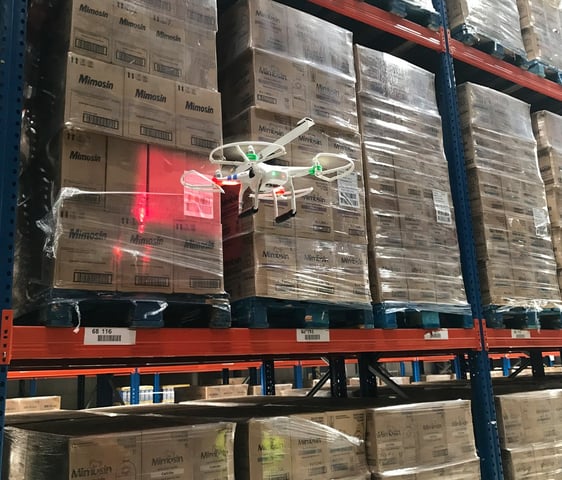 drones para monitereo y control de almacén