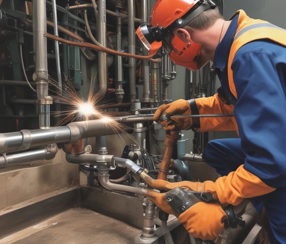 A showroom displaying a variety of air conditioners neatly arranged on two walls. Each unit is placed on shelves with price tags and brand logos visible. The floor is polished and the ceiling has fluorescent lighting.