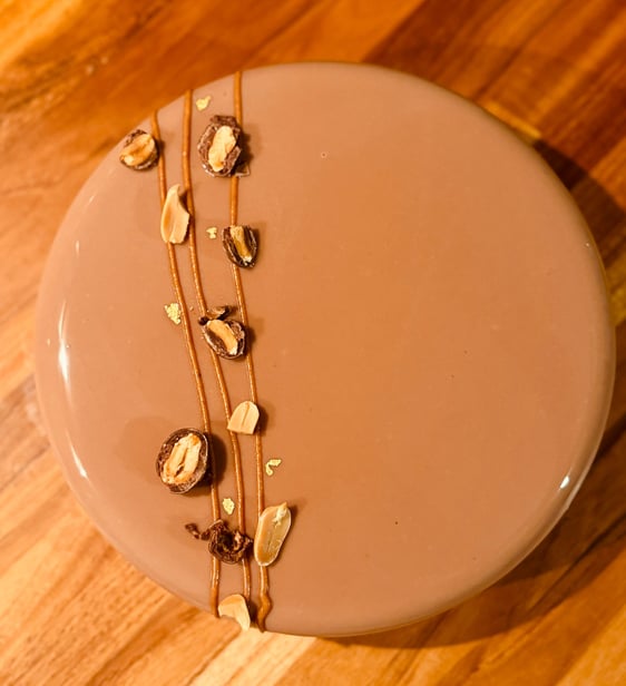 entremet chocolat caramel