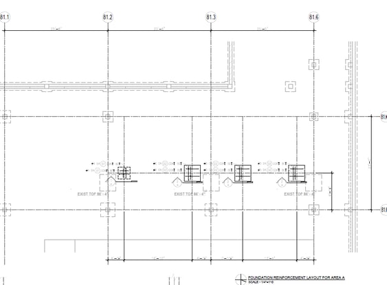 foundation rebar shop drawing