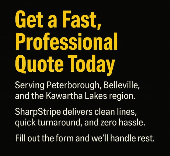 SharpStripe | Line Striping & Parking Lot Painting in Peterborough