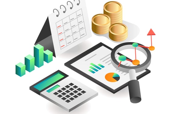 Shows accounting as a process of tracking and understanding money flow in a business.