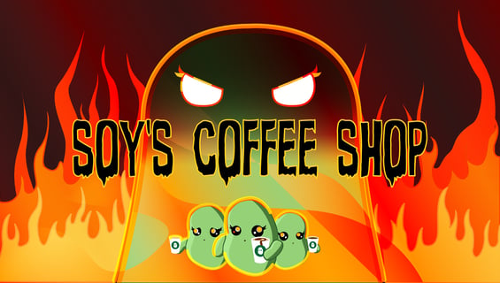 Key art for the game "Soy's Coffee Shop"