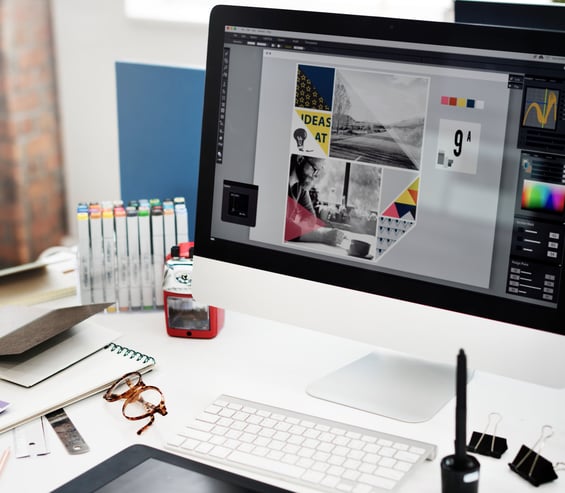 Diseño gráfico profesional para publicidad e identidad visual.