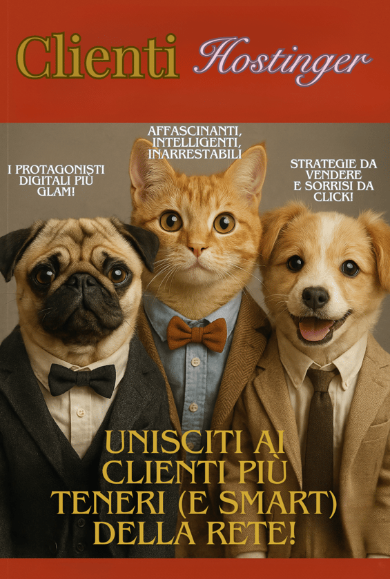 Clienti hostinger con facce di animali carini