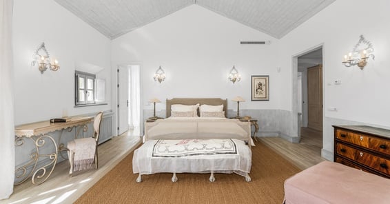 Charming rustic bedroom at Finca Santa Katerina