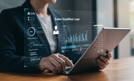 Image of a sales qualified lead screen