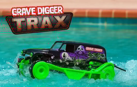 Monster Jam RC - Grave Digger Trax en agua