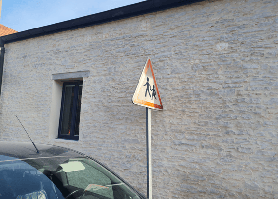 façade en joints de pierre à Bellefond