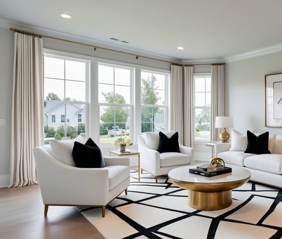 a living room with a couch and a coffee table northern virginia