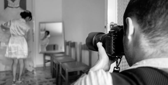 fotografo con sposa