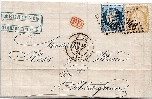 Double port franco-allemand 1870-1872