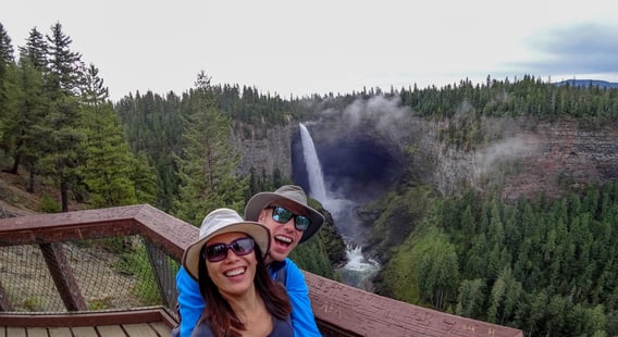 Main viewing platform for Helmcken Falls