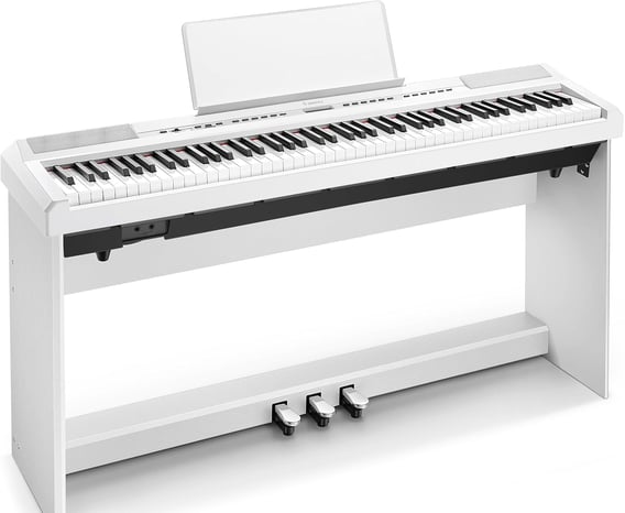 Donner DEP-20 Piano digital (88 teclas, 88 teclas, mecanismo de martillo), color blanco