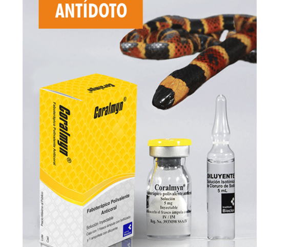 antidoto para mordedura de coralillo