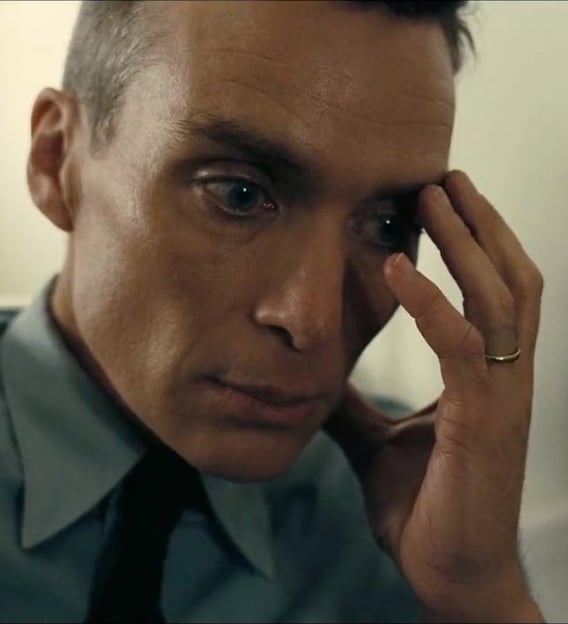 Cillian Murphy dans le rôle d'Oppenheimer, en plein doute