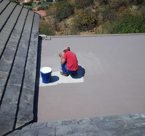 Flat roof slab waterproofing, Rustenburg