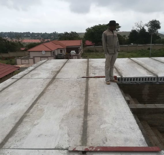 Rib and block slab system, new double story home build, Heritage Manor, West Rand