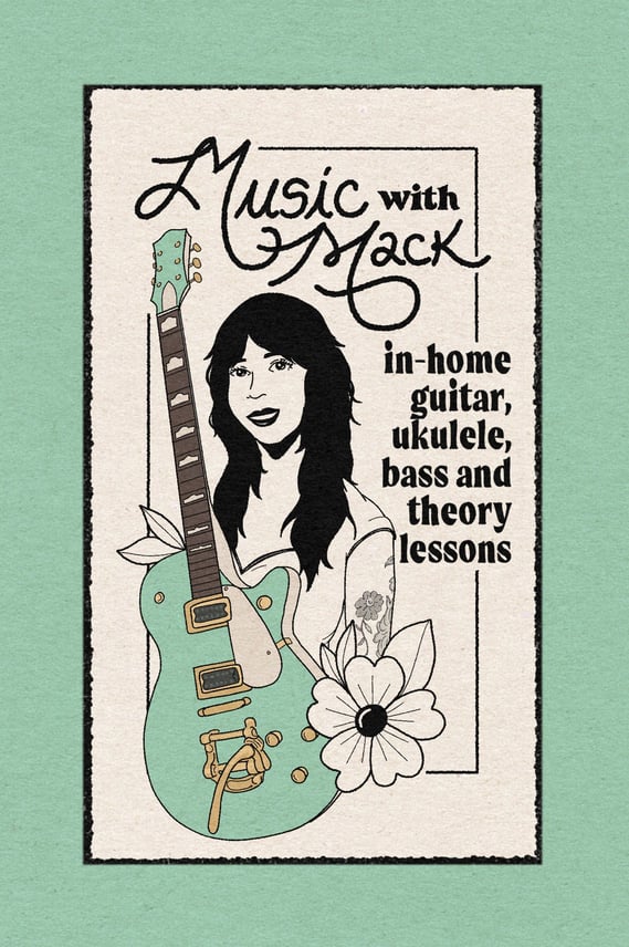 Music with Mack: in-home guitar, ukulele, bass and theory lessons