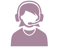 a woman with a headset 