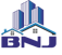 a building with a blue and white logo on it