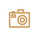 pictogramme appareil photo doré