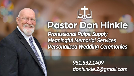 Don Hinkle, Pulpit Supply, Memorable Weddings, Personalized Memorial Services logo