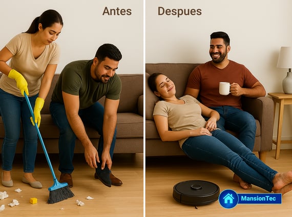 Establece un entorno limpio para que el robot aspirador y fregasuelos lo mantenga impecable cada día