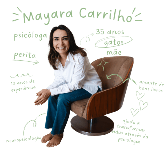 sobre mayara carrilho sentada na cadeira