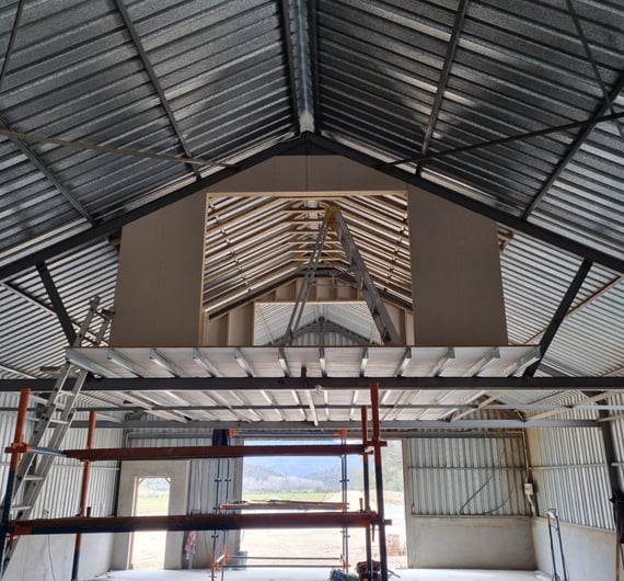 Industrial construction project in Western Cape